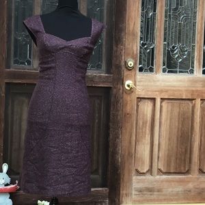 Purple cocktail dress